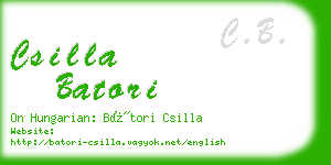 csilla batori business card